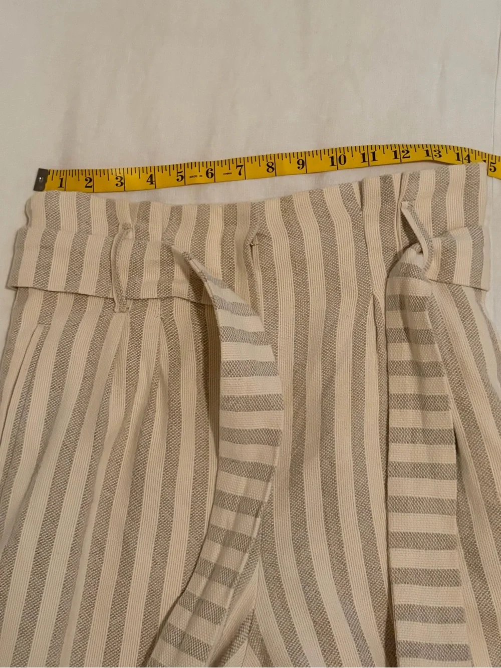 Rare Sezane Author Belted Linen Pants US 6/ FR 38